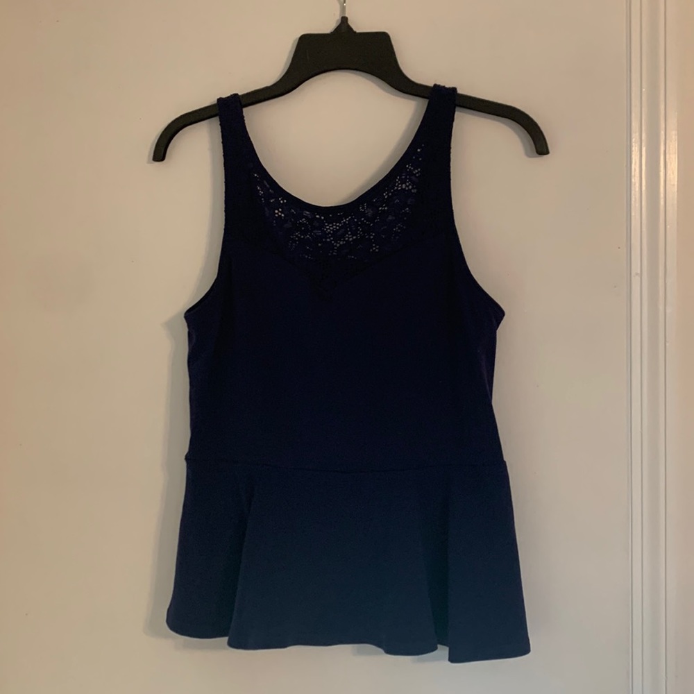 Express Women’s Blue Peplum Size Medium